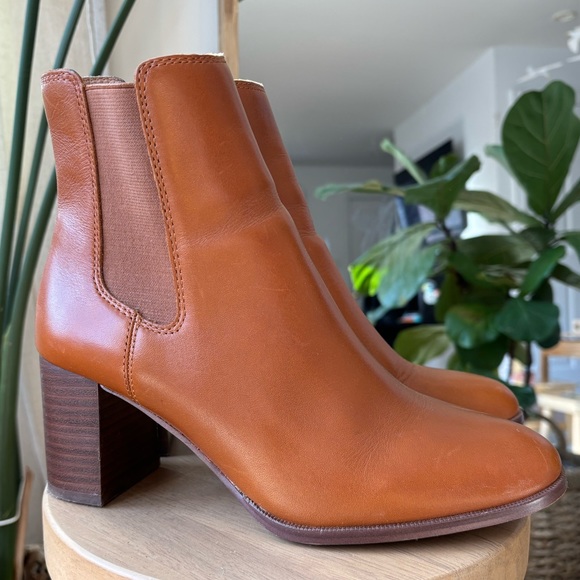 Madewell The Laura Chelsea Boot english saddle leather women’s size 8.5